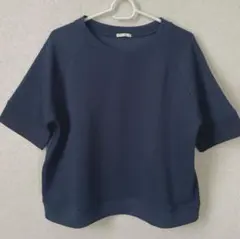 新品　GU トップス　ネイビー　Lサイズのサムネイル