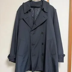 黒 ダブルブレスト トレンチコート　　 裏地取り外し可能