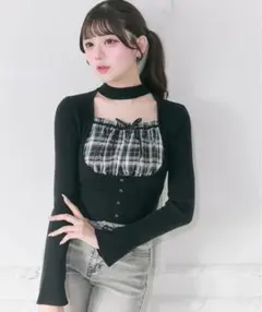Belle Charme Choker Design Rib Knitのサムネイル