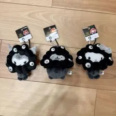 【新品】サンリオ なりきり ミャクミャク カラビナ ブラック　３体セット