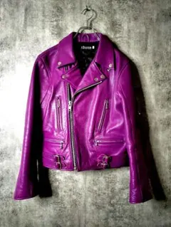 chaos ダブルライダースジャケット リアルレザー 本革 牛革 パンク