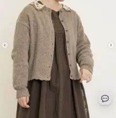 【マカベアリス×Samansa Mos2】刺繍カーディガン