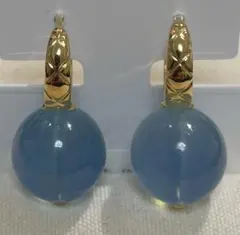 K9 アクアマリン 12㎜　フープタイプピアス