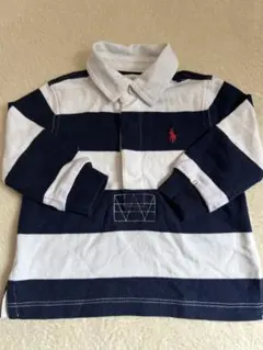 Ralph Lauren 長袖カットソー 6M ネイビー/ホワイト