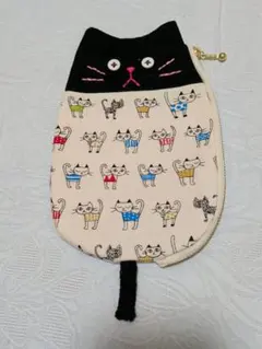 ハンドメイド猫柄 ポーチ 小物入れのサムネイル