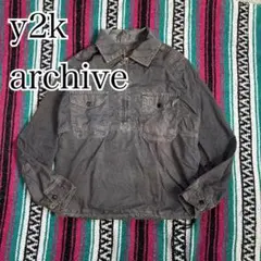 Y2K archive BARTACK'Sミリタリー プルオーバーアノラック