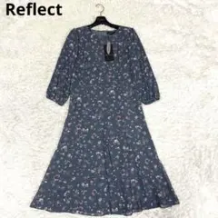 新品タグ付き✨ Reflect ワンピース　ブルーグレー　花柄