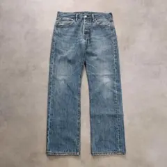 リーバイス501 Levis W32 ブルーデニム 青 古着 ヒゲ 18946