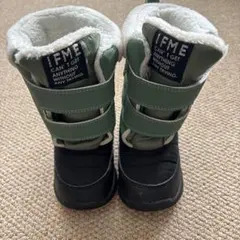 IFME ファー付きブーツ 緑/黒　16cm