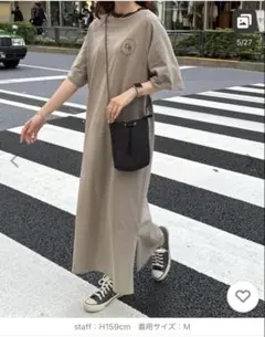 ワンポイントロゴカットワンピース　DISCOAT ディスコート ワンピース