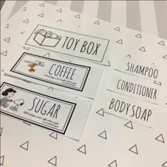 ⑧色々mix ラベルシール 6枚セット