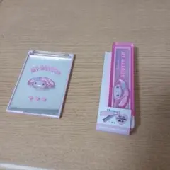 コンパクトミラー ミラー付き折りたたみ