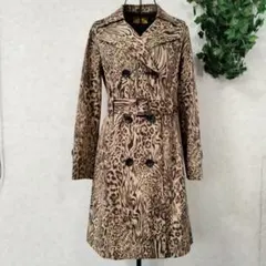 ゼラール/元町★ヒョウ柄コート/トレンチコート★9AR★