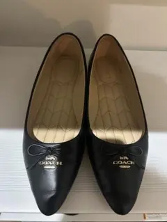 COACH コーチ　ブラック フラット　シューズ　パンプス