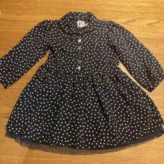 BLUEU AZUR ドット柄 ワンピース チュール100cm