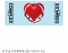 新品・未使用◯ COMPLEX 日本一心 フェイスタオル [ピースハート]のサムネイル