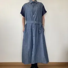 美品】ワイズ ヨウジヤマモト ストライプ シャツワンピース ロング 黒