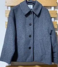 【3連休限定価格】Lugnoncure ショートコート　グレー　通勤通学