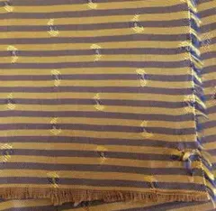 裏地 パープル×ゴールド ペイズリー