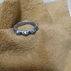 SILVERノット結び絆スターリングシルバーリング純銀フリーサイズ17号 