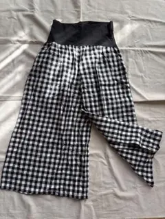 マタニティ　ワイドパンツ　春夏