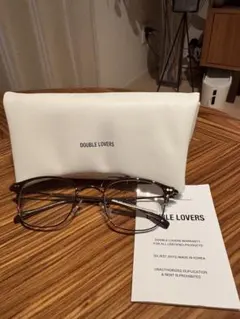 未使用新品DOUBLE LOVERS メガネ ブラック　韓国ブランド