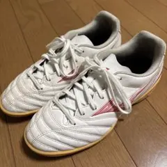 Mizuno フットサルシューズ ホワイト/レッド　24.0 室内履き