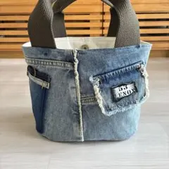 デニムリメイクバッグ