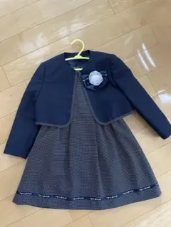 ネイビー ジャケット付きドレス