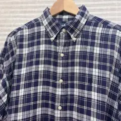 ラルフローレン　リネン100% チェックシャツ