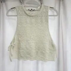 ZARA ノースリーブ ニット ホワイトのサムネイル