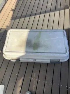 大型グレー収納ボックス 蓋付き