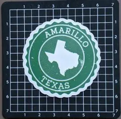☆防水ステッカー☆防水シール☆AMARILLO TEXAS　地図