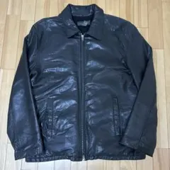 90s banana republic 黒タグ レザー ダブルジップ ジャケット - メルカリ