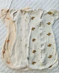 スワドル 3点セット スリーパー　両手出せる　着るおくるみ