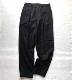 80s コムデギャルソンオム　スラックス　ブラック　ツータック　ウールギャバ