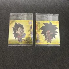 ドラゴンボール 超戦士ウエハース ・孫悟空超17-14・ベジータ超17-15