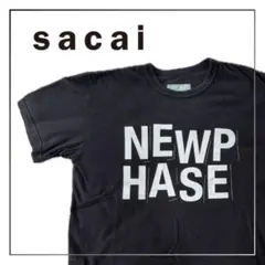 【美品】sacai NEW PHASE Tシャツ 黒 サイズ3(L相当)半袖のサムネイル