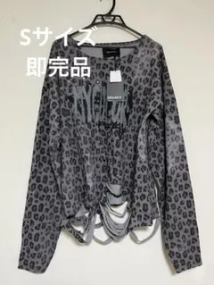 【GRANCY】［即完品］総柄ラインストーングラフィックロンT Sサイズ