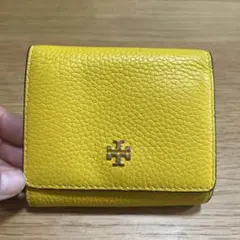 トリバーチ　財布　三つ折　イエロー
