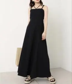 Chico デニムワンピース　ブラック