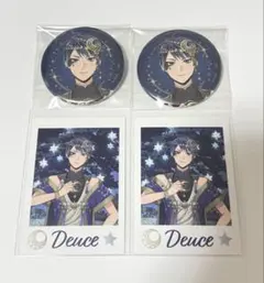 ツイステ展 デュース 缶バッジ ランダムカード 4点