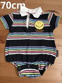 MY LITTLE WONDER ストライプロンパース 70cm ②