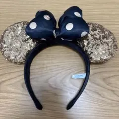 ミニーちゃん　耳型カチューシャ ゴールド