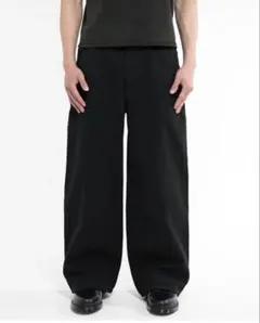 Asapmode ブラック ワイドパンツ
