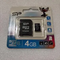 SP MicroSDHC 4GB アダプター付き