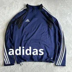 00年代 adidas アディダス ハーフジップ トラックジャケット　Ｌサイズ