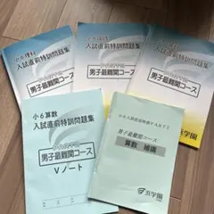 浜学園 小6 灘コース 直前特訓テキスト2024年 - メルカリ