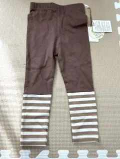 新品 テータテート 切り替え ボーダー レギンス