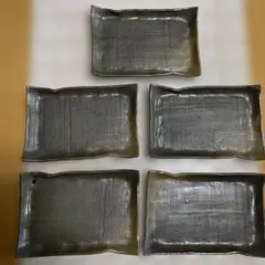 安永頼山】唐津焼 櫛目変形小皿 5客セット - メルカリ